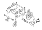 sunrise medical, wheelchair assembly, technical illustration