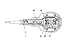 bosch orbital sander, sectional technical illustration