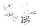 exploded view and locater, technical illustration