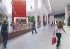 3d architectural visual. city centre commercial units