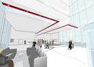 foyer concept, birmingham, 3d visualisation